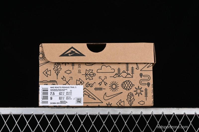 Nike Pegasus Trail 5 Off-Road Series Lightweight Comfortable Durable Low-Top Running Shoes - DV3864-003