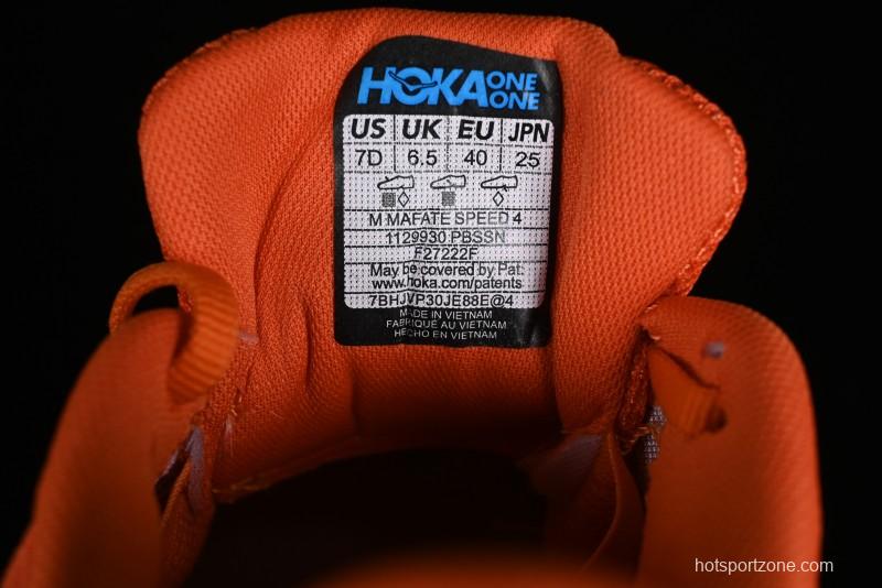 Hoka One One Mafate Speed 4 Low-Cut Professional Trail Running Shoes - 1129930 PBSSN