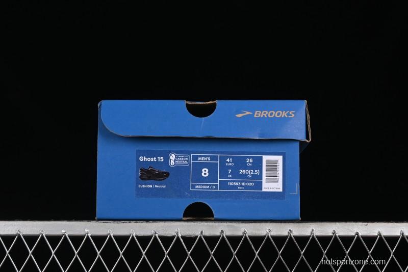 Brooks Ghost 15 Low-Cut Breathable Cushioned Support Running Shoes - 1103931D020