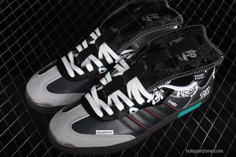 Adidas Originals Samba OG Low Top Casual Sneakers with Panda Mischief Design - IG1024