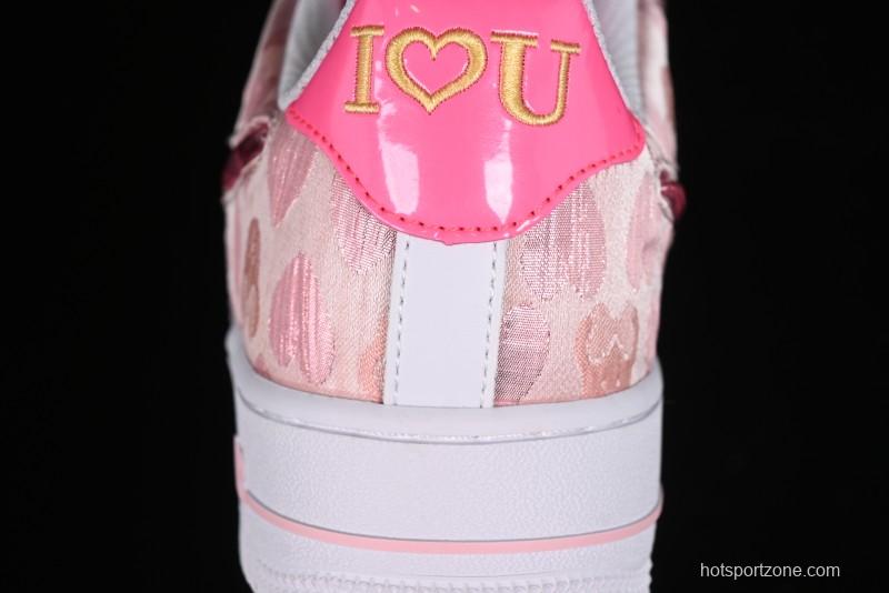 Nike Air Force 1 '07 Low Valentine's Day Limited Edition Pink Bear Sneakers - DH2920-111