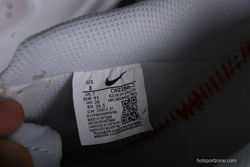 Nike Air Force 1 '07 Low Casual Sneakers with Anime-inspired White Pink Purple Spray Paint Design - CW2288-111