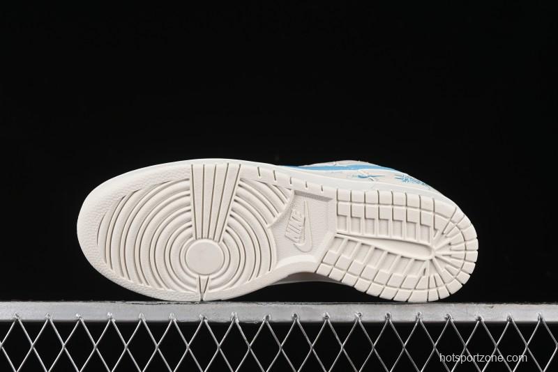 Nike SB Dunk Low Stussy Anniversary Custom Low-Top Casual Skate Shoes - SJ2068-281