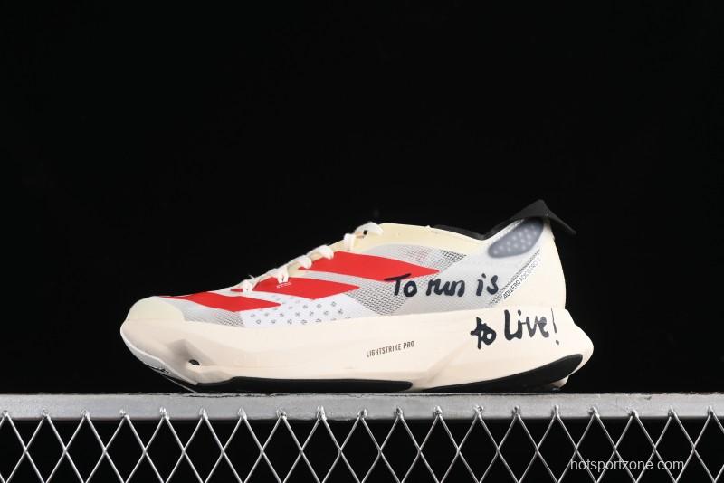 Adidas Adizero Adios Lightweight Breathable Low-Top Running Shoes - GW7261