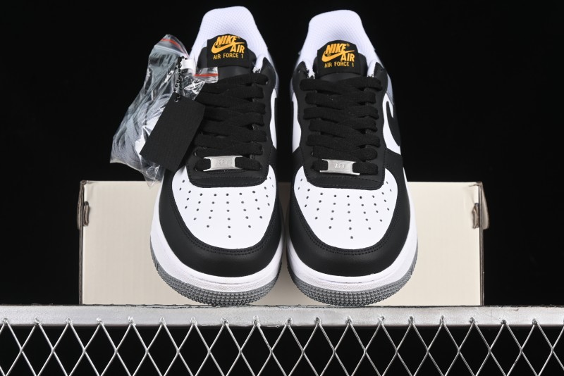 Nike Air Force 1 '07 Low Casual Sneakers in Black, White, and Gray - FB7162-081