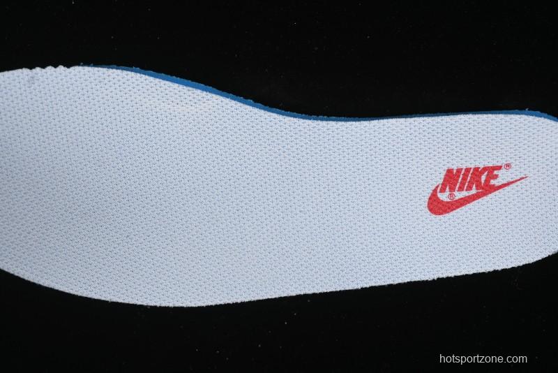 Nike Travis Scott x Fragment Design x Air Jordan 1 Low OG SP AJ1 Levi's Collaboration - White Blue Canvas Low Top Casual Sneakers - JH6088-605