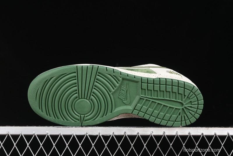 Nike SB Dunk Low Stussy Anniversary Custom Premium Low-Top Casual Sneakers - DQ1098-396