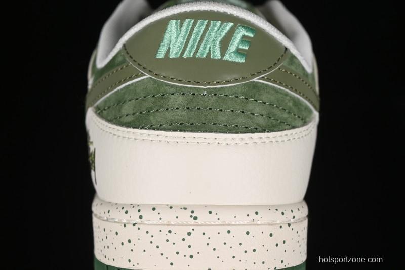 Nike SB Dunk Low Stussy Anniversary Custom Premium Low-Top Casual Sneakers - DQ1098-396