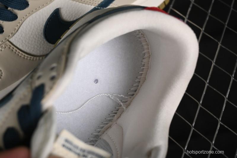 Nike SB Dunk Low Bape Collaboration - Beige Blue Anniversary Custom Low-Top Casual Sneakers CF3688-011