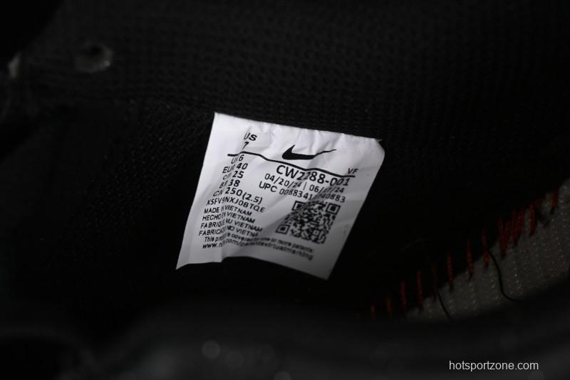 Nike Air Force 1 '07 Low Graffiti Black Silver Anime Hand-Painted Casual Sneakers - CW2288-012