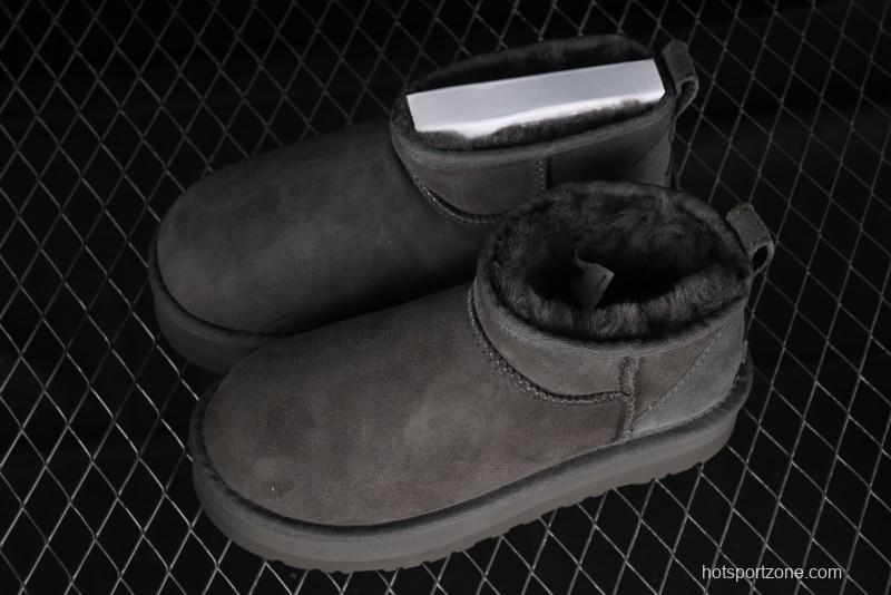 UGG Classic Ultra Mini Platform 3CM Wool Blend Mini Short Boots - 1135092