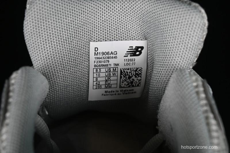 New Balance 1906 Series Retro Dad Style Casual Running Shoes with T-Beam Outsole and Exposed Cushioning - M1906AG