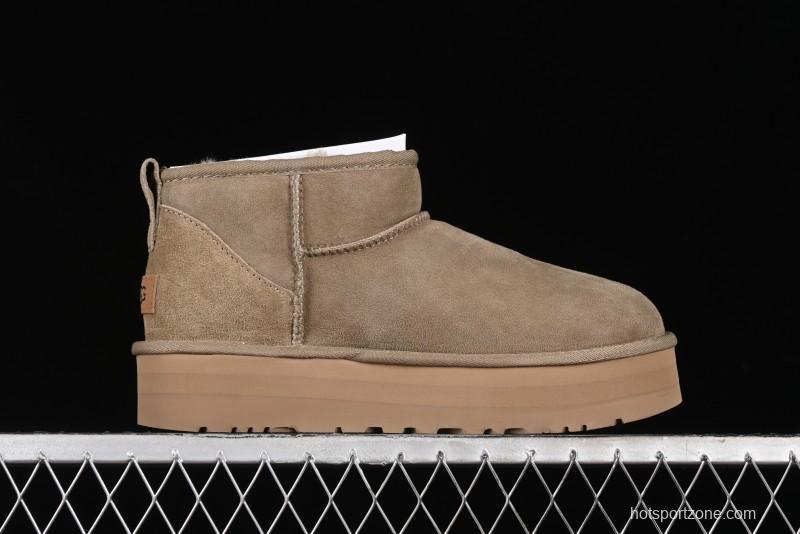 UGG Classic Ultra Mini Platform 3CM Wool Short Boots with TREADLITE Technology - 1135092