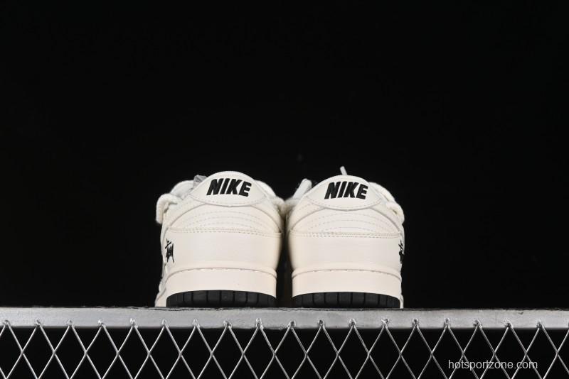 Nike SB Dunk Low Stussy Anniversary Custom Low-Top Casual Sneakers - SJ2068-276