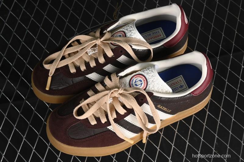 Adidas Originals Gazelle Indoor Retro Casual Slip-Resistant Wear-Resistant Low-Top Sneakers - JP5671