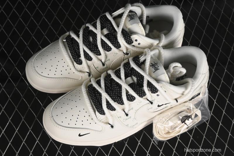 Nike SB Dunk Low Stussy Anniversary Custom Low-Top Casual Sneakers - SJ2068-276