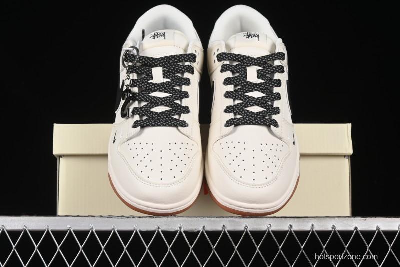 Nike SB Dunk Low Stussy Anniversary Edition Custom Premium Low-Top Skate Shoes - DQ1098-385