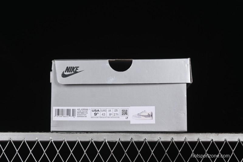 Nike Travis Scott x Fragment Design x Air Jordan 1 Low OG SP AJ1 Retro Sneakers - DM7866-016