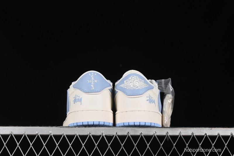 Nike Travis Scott x Fragment Design x Air Jordan 1 Low OG SP AJ1 Retro Sneakers - DM6688-609