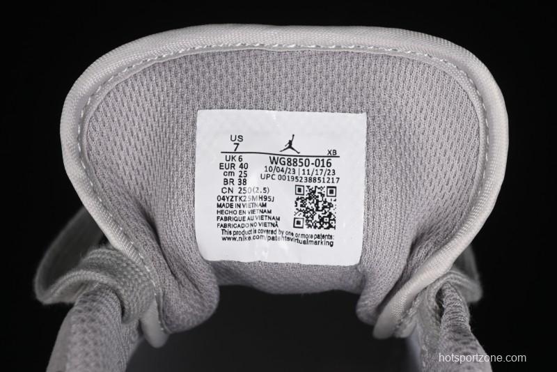 Nike Air Jordan 1 Low Stussy Collaboration - Light Green Elegant Grey Retro Basketball Shoes - WG8850-016