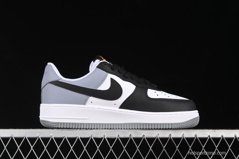 Nike Air Force 1 '07 Low Casual Sneakers in Black, White, and Gray - FB7162-081
