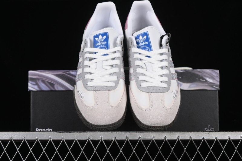 Adidas Originals Samba OG Low-Top Casual Sneakers with Panda Mischief Parachute Academy Design - B75806