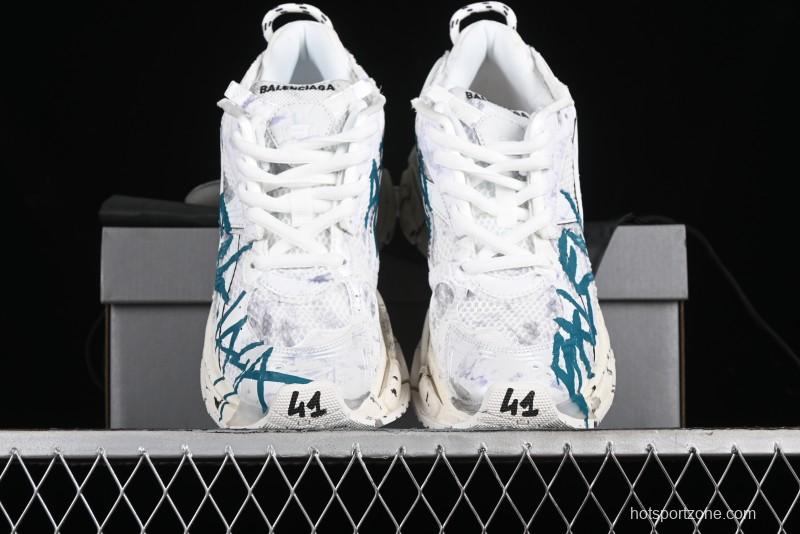 Balenciaga Runner Kith Four Color Retro Casual Shoes - W3RNY0133