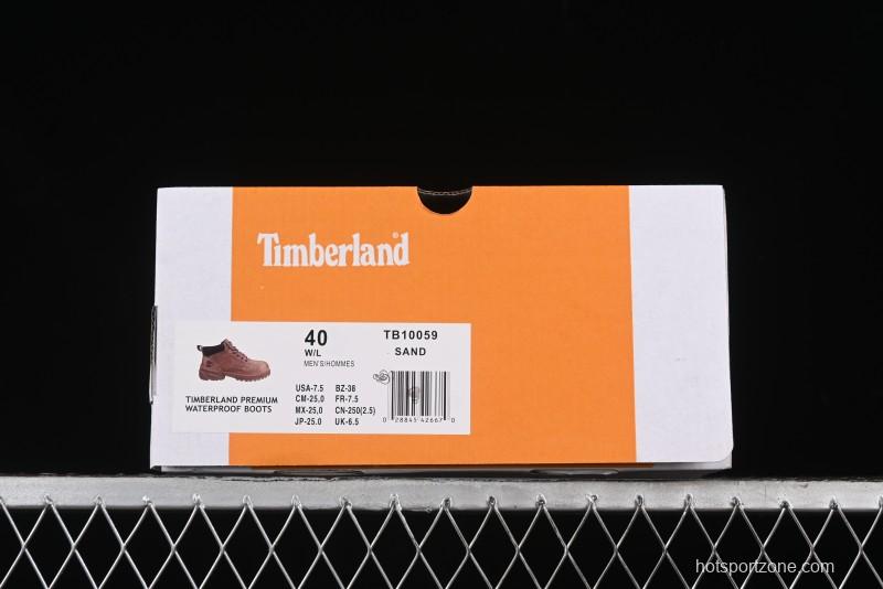 Timberland Outdoor Mid-Top Casual Martin Boots with Premium Suede Leather and Anti-Odor Insole - TB10059SAND