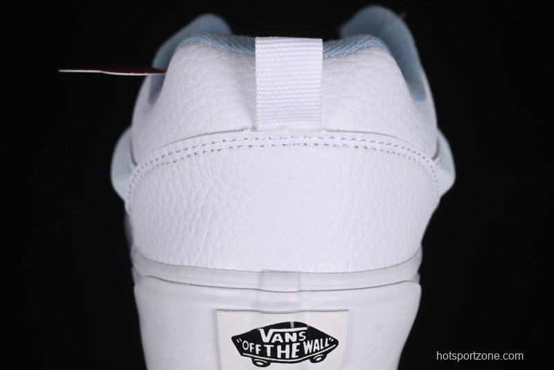 Vans Classics Knu Skool Full Grain Leather White Bread Sneakers - VN0009QCDSB