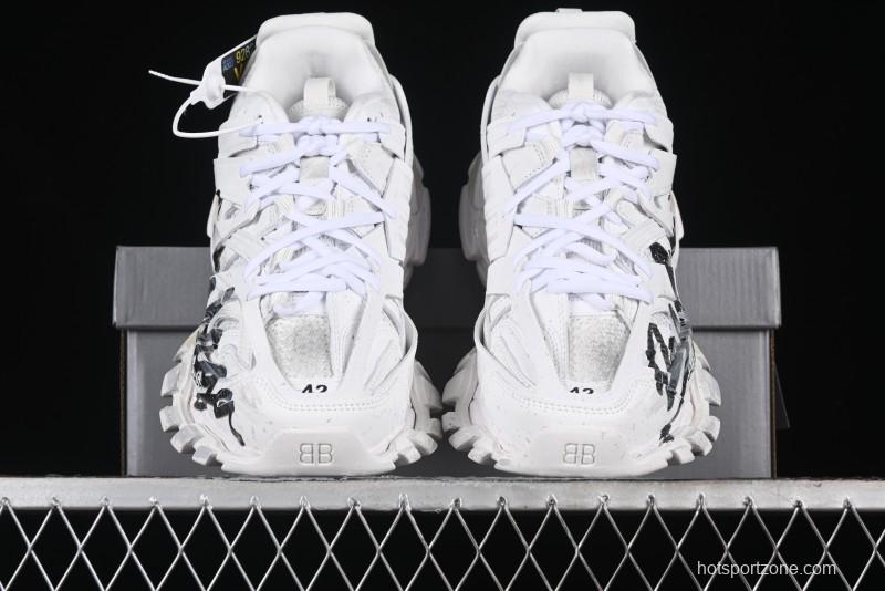 Balenciaga Track Sneaker Tess with Transparent Heel Strap - WTRHW9010