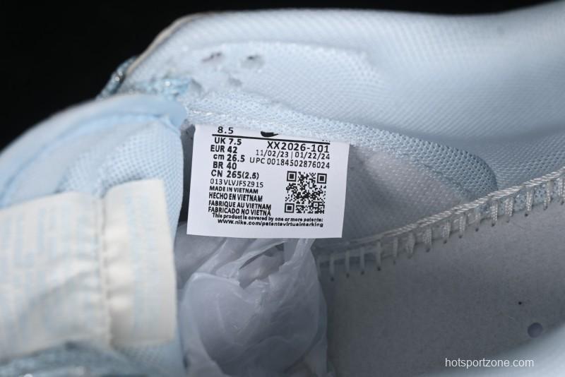 Nike SB Dunk Low Stussy Collaboration - Double Swoosh Ice Blue Anniversary Custom Low-Top Casual Skate Shoes - XX2026-101