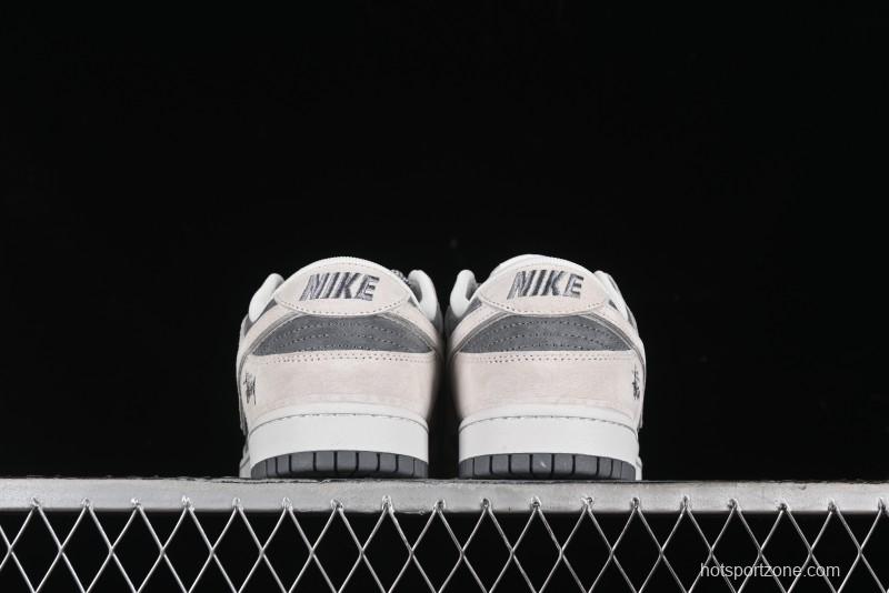 Nike SB Dunk Low Stussy Anniversary Edition Premium Custom Low-Top Casual Sneakers - XX2025-578