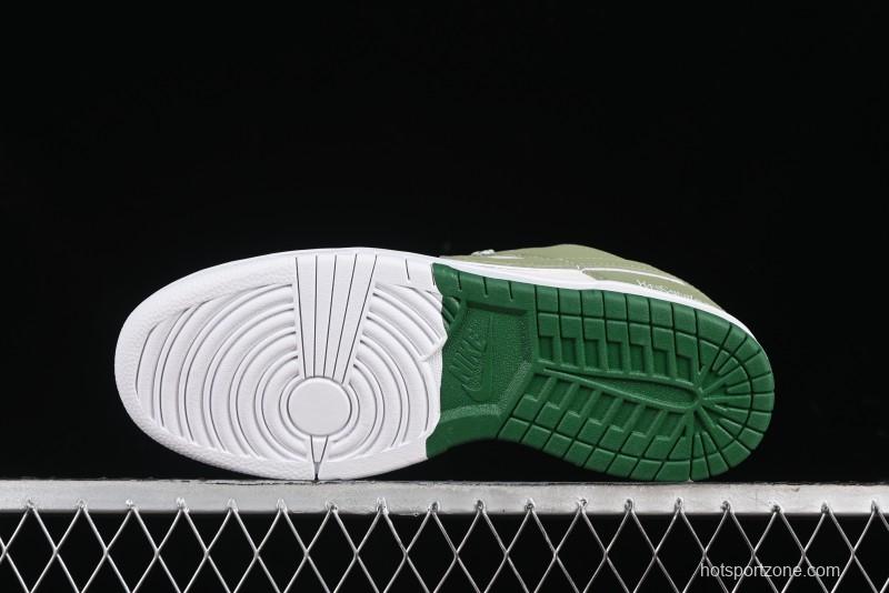 Nike SB Dunk Low Saint Laurent Series - White Green Swoosh Anniversary High-End Custom Low-Top Casual Sneakers - GF2409-170