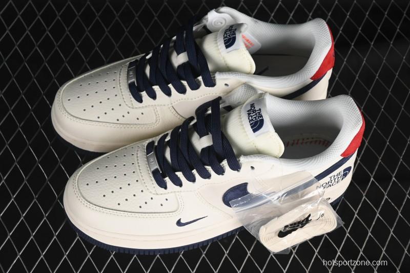 Nike Air Force 1 '07 Low The North Face Collaboration - White Blue Red Casual Sneakers - XZ6188-016