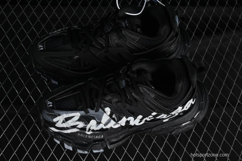 Balenciaga Track Sneaker with Transparent Heel Strap - WTRHW1090