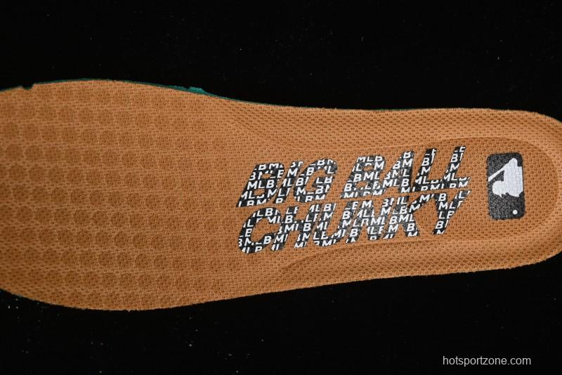 New York Yankees MLB Bigball Chunky Window Velvet Monogram Thick Sole Casual Running Shoes - 3ASHWVM4643BRS