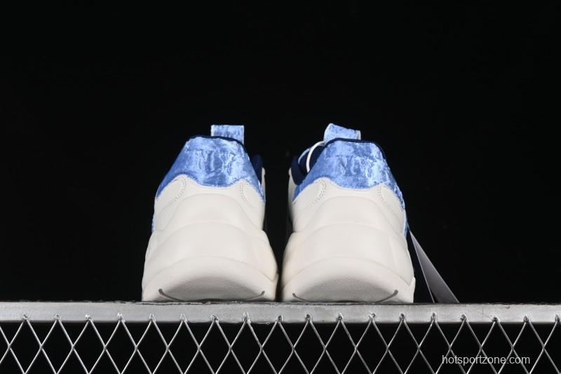 New York Yankees MLB Bigball Chunky Window Velvet Monogram Thick Sole Casual Running Shoes - 3ASHWVM4650NYS