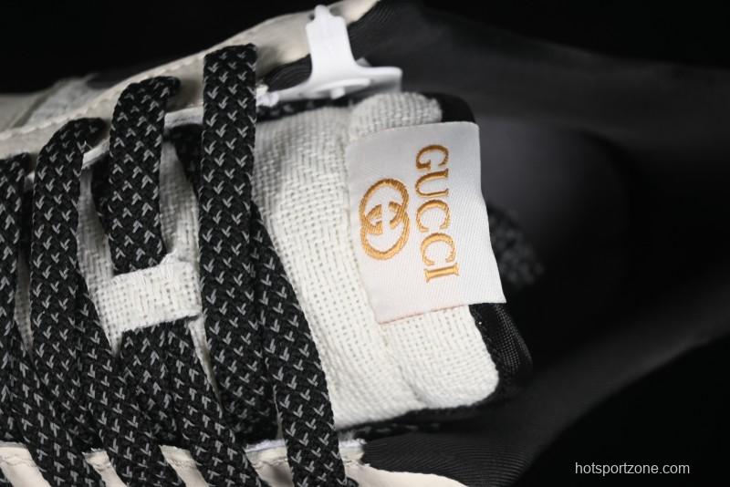 Nike Air Force 1 '07 Low Gucci Collaboration - Dark Blue Linen Casual Sneakers - XZ3398-888