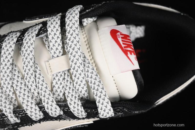 Nike SB Dunk Low Levi's Collaboration - Black Printed Denim Anniversary Customized Low-Top Casual Sneakers - XX2025-109