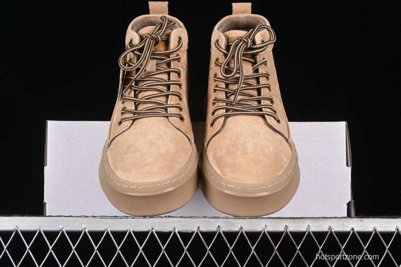 Timberland Outdoor Mid-Top Casual Martin Boots with Premium Suede Leather - TB10072SAND