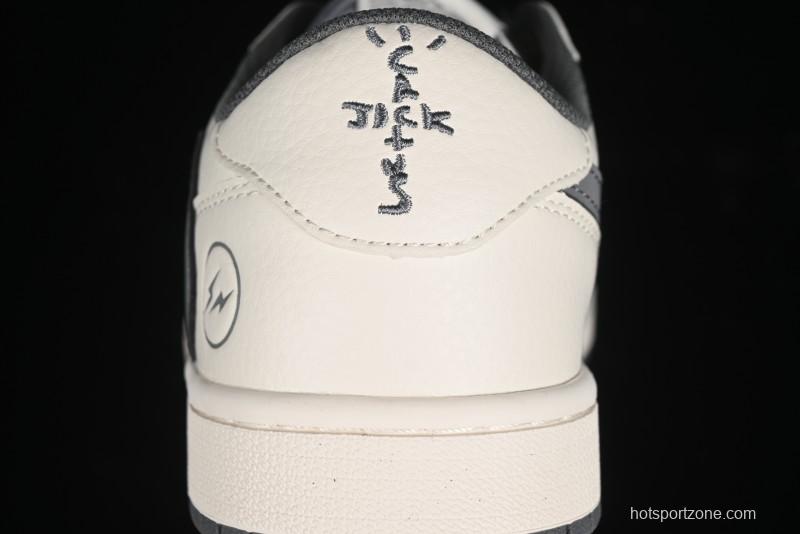 Nike Travis Scott x Fragment Design x Air Jordan 1 Low OG SP AJ1 Retro Casual Sneakers - LJ5188-024