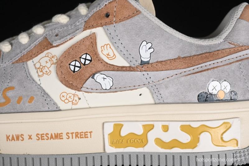 Nike Kaws x Air Force 1 '07 Low Custom Casual Sneakers - CW6688-806