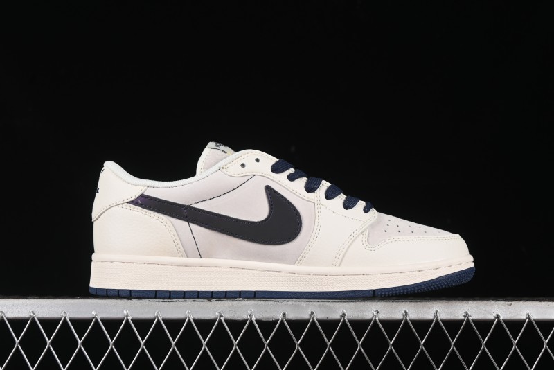 Nike Travis Scott x Fragment Design x Air Jordan 1 Low OG SP AJ1 Low Top Casual Sneakers - XY2688-110