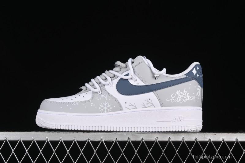 Nike Air Force 1 '07 Low Frozen Custom Paint Low-Top Casual Sneakers - ZH0316-035