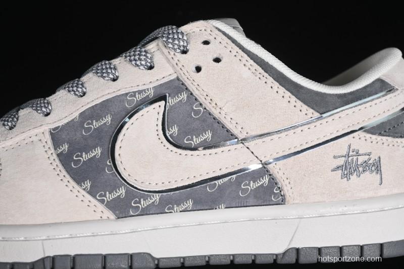 Nike SB Dunk Low Stussy Anniversary Edition Premium Custom Low-Top Casual Sneakers - XX2025-578