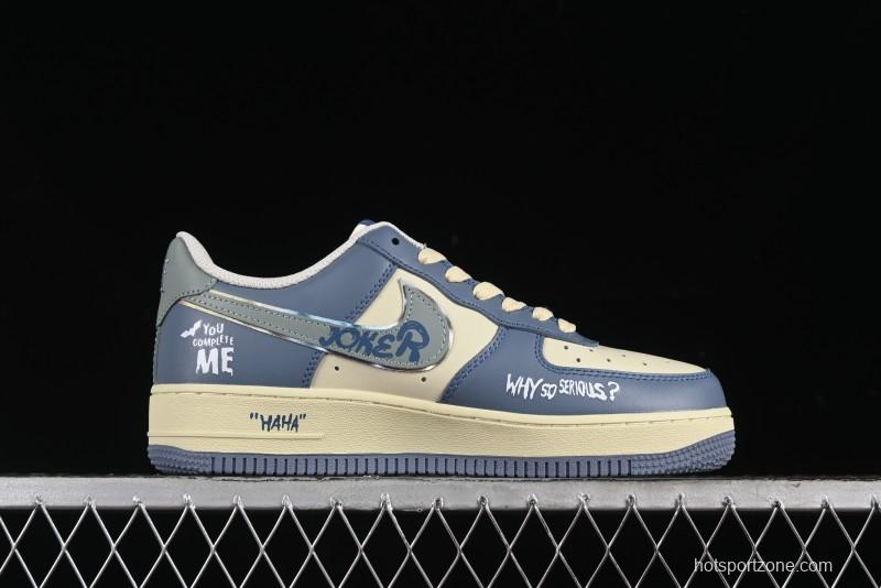 Nike Air Force 1 Low "Ghost Fire Clown" Halloween Themed Casual Sneakers - XL2321-333