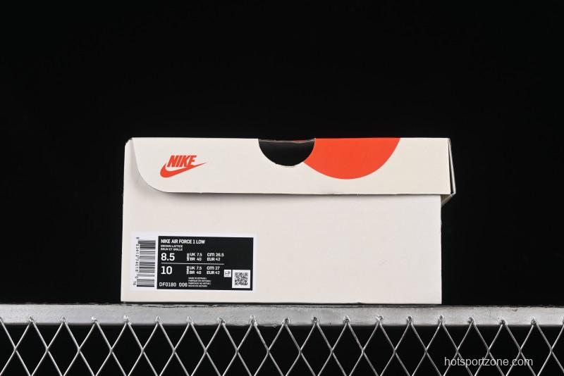 Nike Air Force 1 '07 Low Burberry Check Print Casual Sneakers - DF0180-006