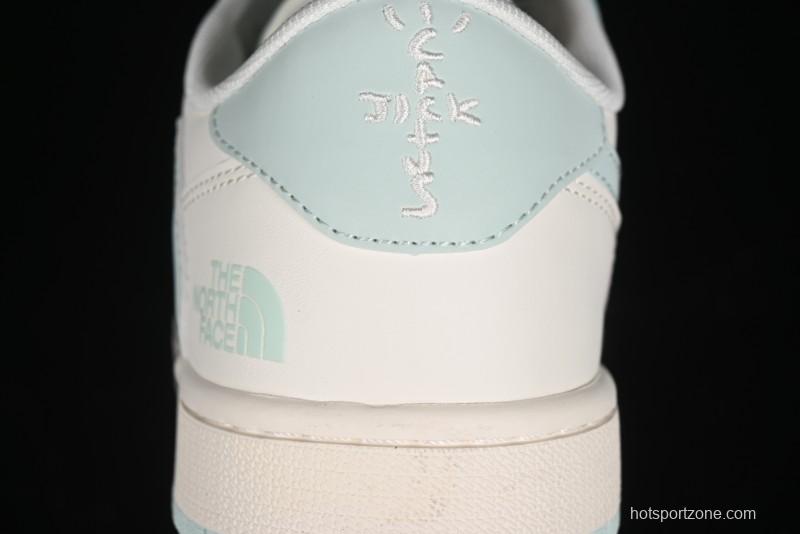 Nike Travis Scott x Fragment Design x Air Jordan 1 Low OG SP AJ1 Supreme North Face Collaboration - XZ5158-001