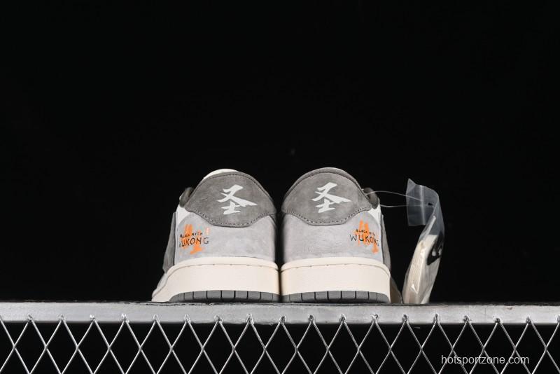 Nike Travis Scott x Fragment Design x Air Jordan 1 Low OG SP AJ1 Low-top Casual Sneakers - DM6688-610