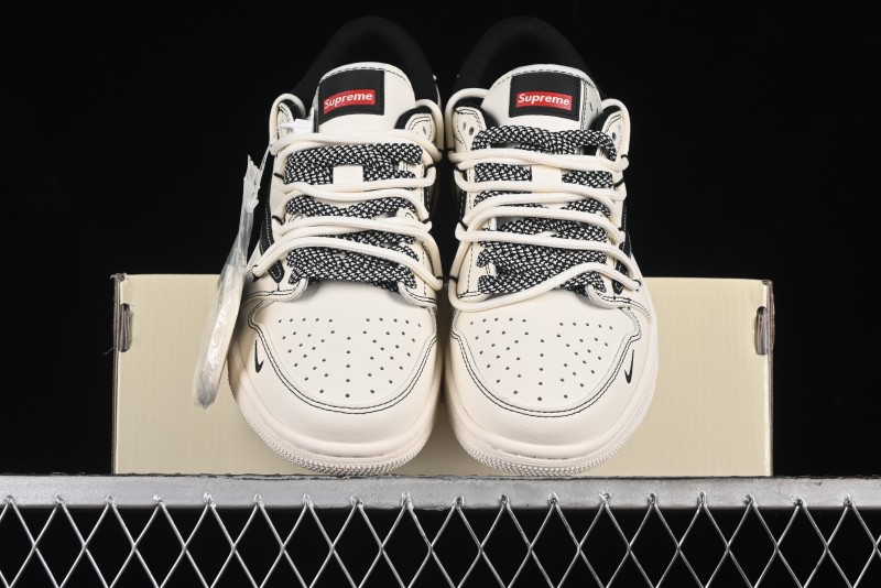 Nike Travis Scott x Fragment Design x Air Jordan 1 Low OG SP AJ1 Supreme Collaboration - SJ0086-134